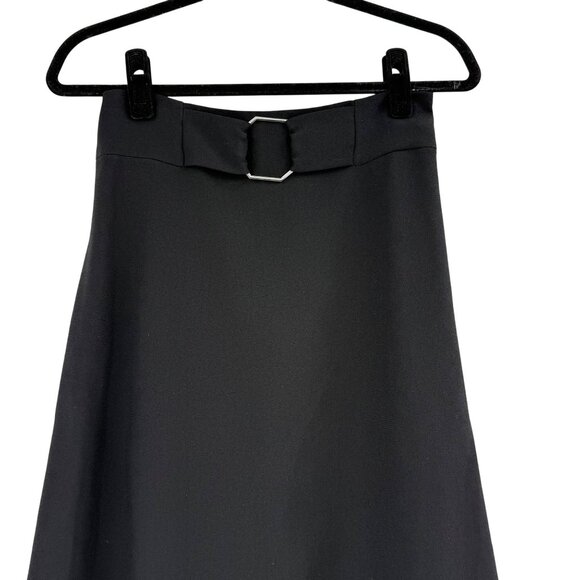 Hugo Boss Womens Black Belted Skirt Size 6 Elegant & Timeless - Picture 1 of 12